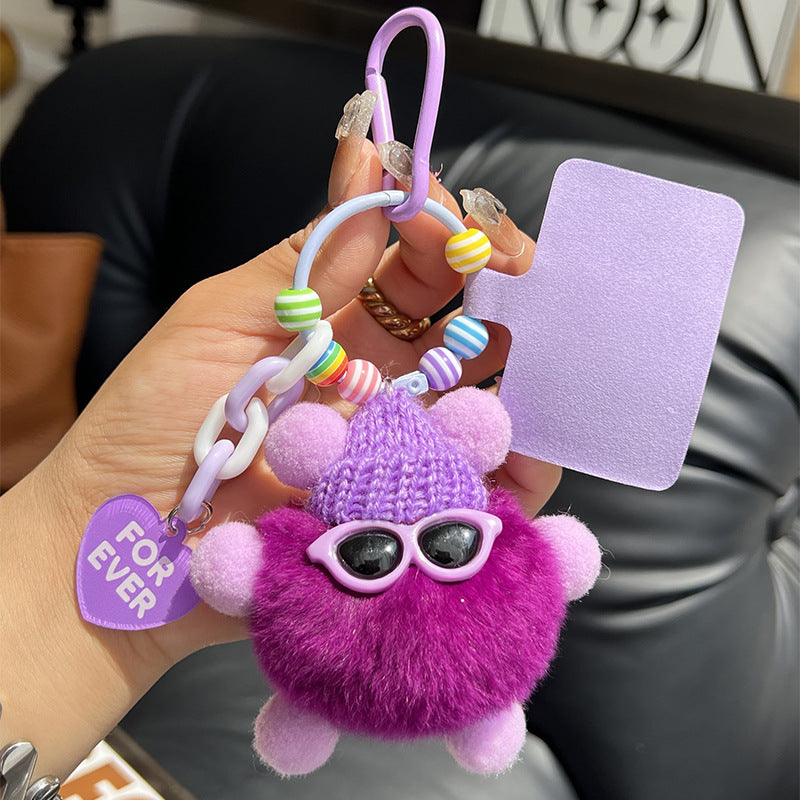 Wholesale Wholesale cute Rex rabbit fur briquettes bag pendants